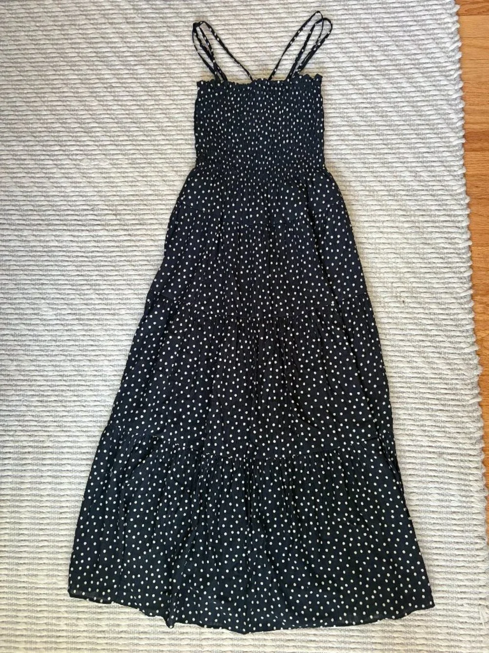 A&F Smocked Bodice Flowy Maxi Dress SP